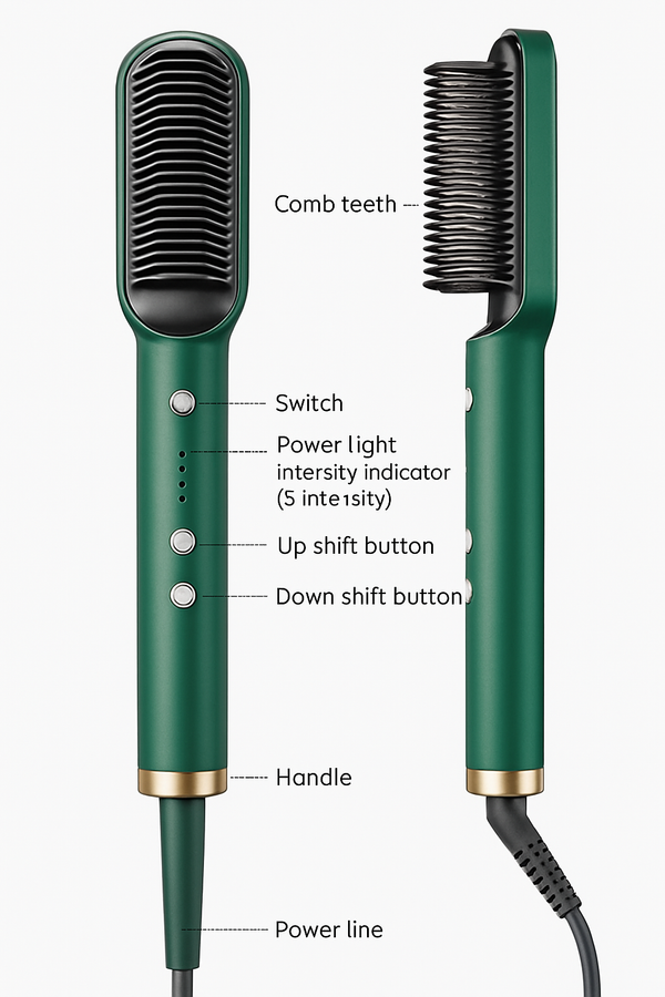 Sleek  Mini Adjustable Hair Straightener Hot Comb™